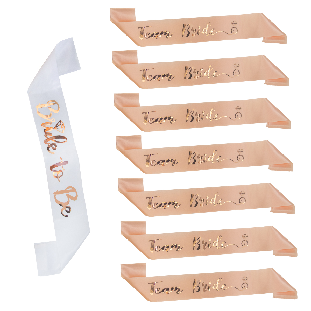Bride Tribe Sash - Bride to Be Satin Sash Wedding