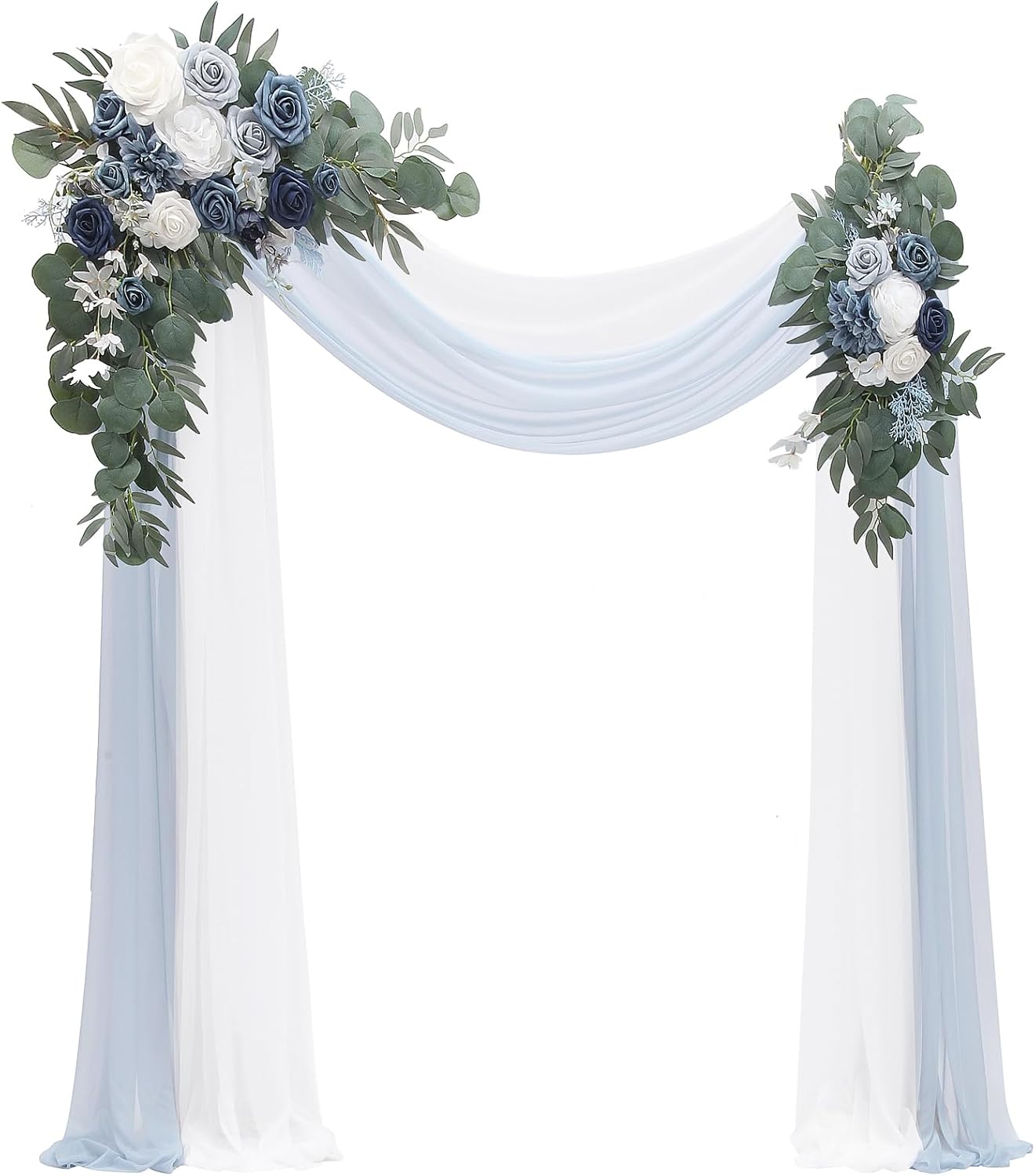 Wedding Arch Flower - Floroom Arch Flowers with Drapes Kit