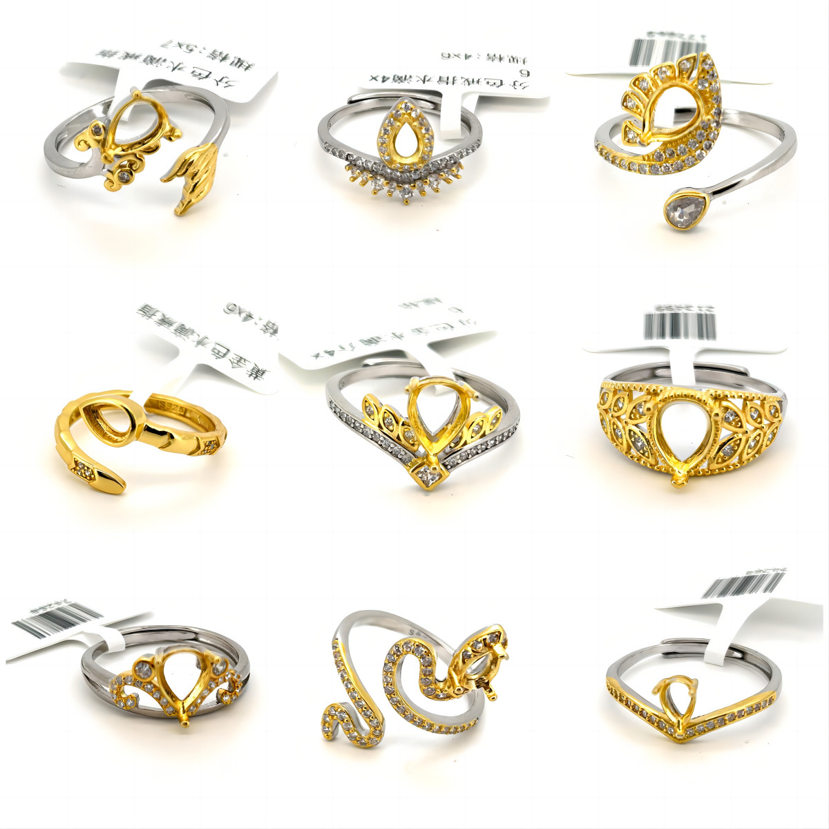 Wedding Qb - MeiBaPJ 9 Kinds Inlay Pear Shaped