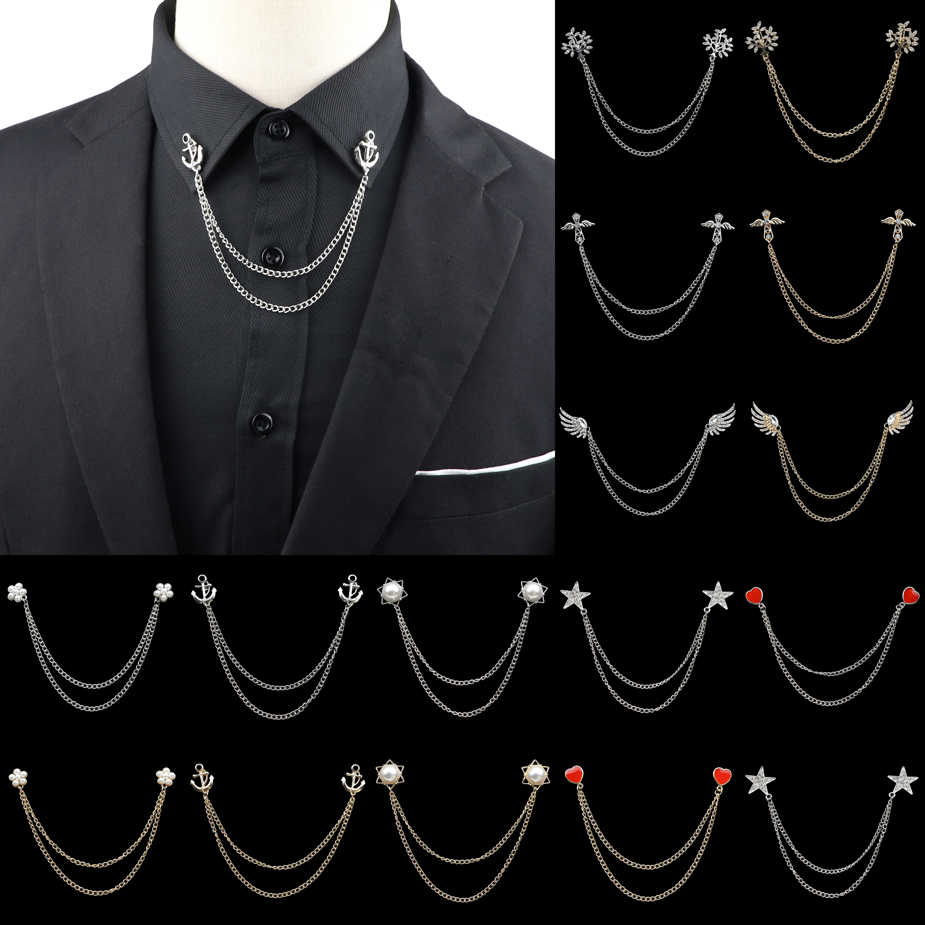 Suit Supply Wedding Party - Fashion Gentleman Tassel Brooch For Men