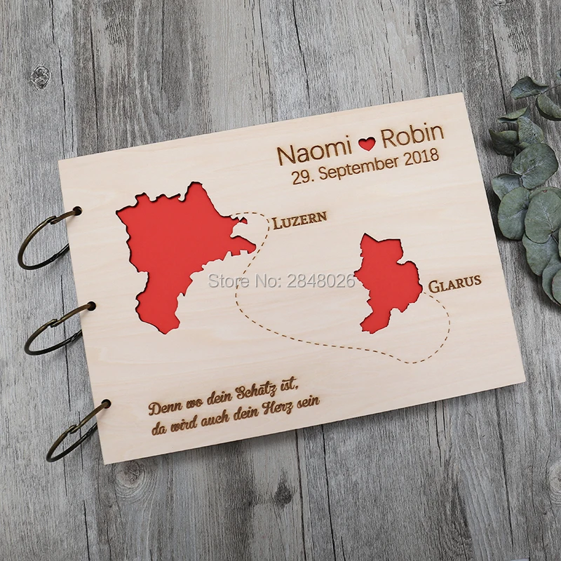 Rustic personalized wedding gu - đánh giá và giá Personalized Guest Book