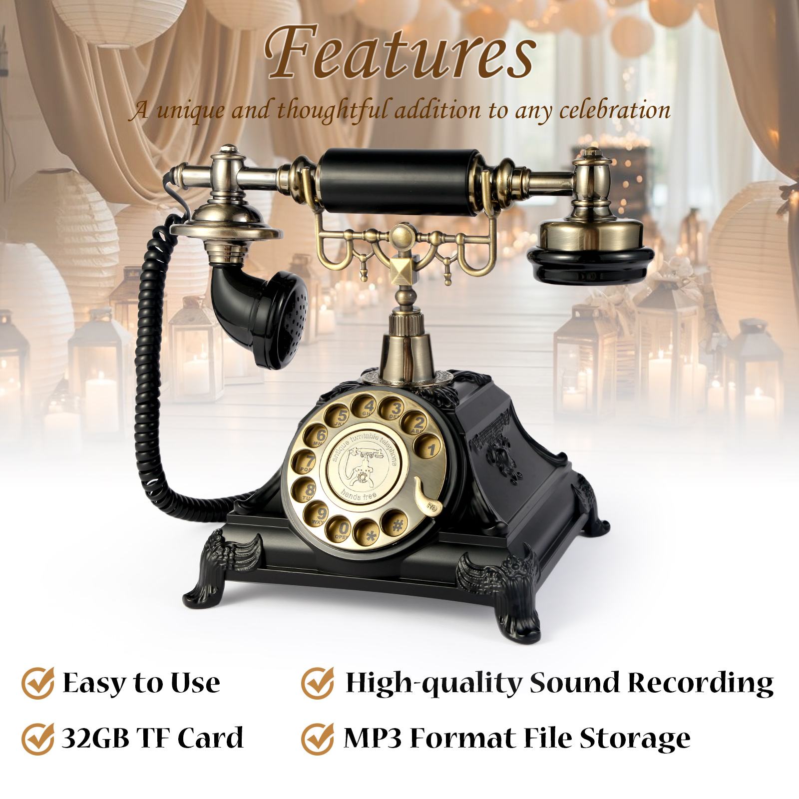 Audio message book phone weddi - đánh giá và giá Personalized Guest Book