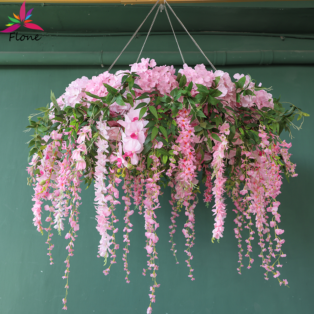 Ceiling Circle Flower W120cm P - đánh giá và giá Wedding Arch Flower