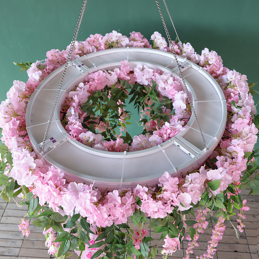 Ceiling Circle Flower W120cm P - đánh giá và giá Wedding Arch Flower
