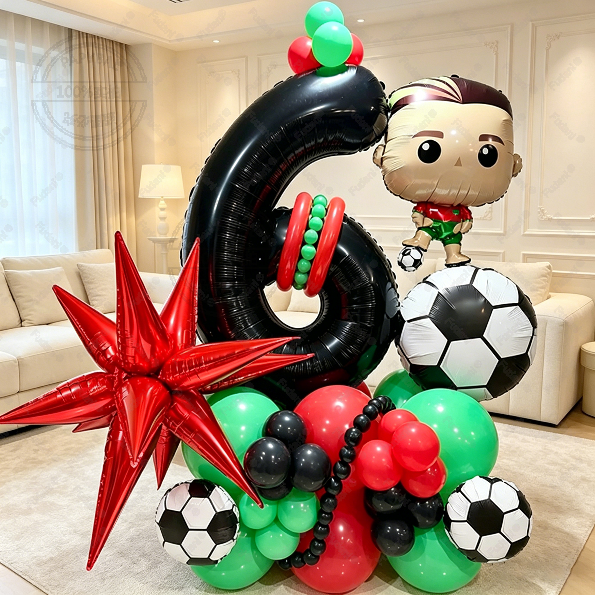 44Pcs Football Boy 1-9th Birth - đánh giá và giá Supply Wedding Venue