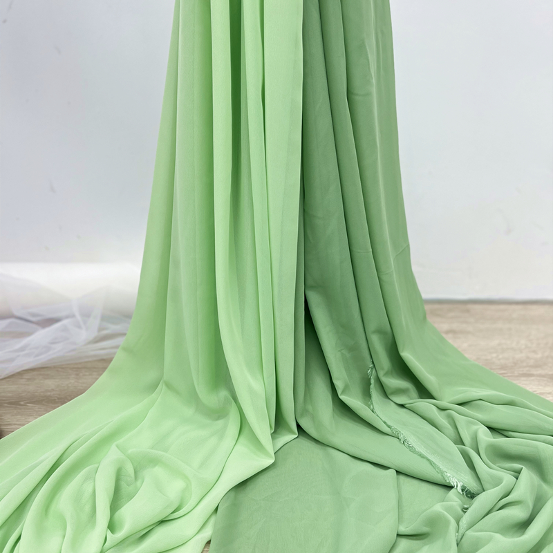 Olive Green Chiffon Fabric Bri - đánh giá và giá Wedding Backdrop Curtain