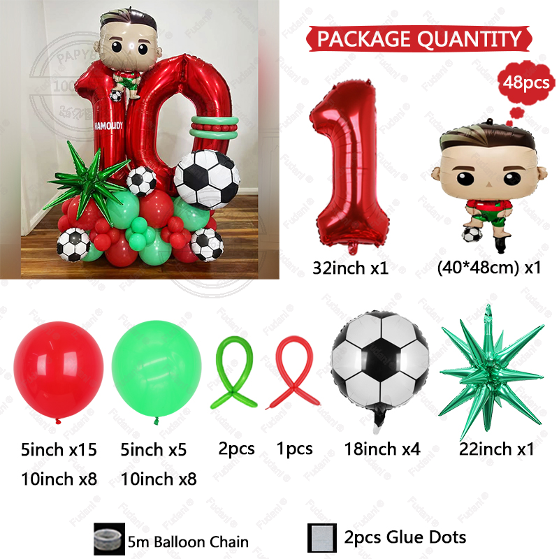 48Pcs Football Boy 1-30th Birt - đánh giá và giá Supply Wedding Venue