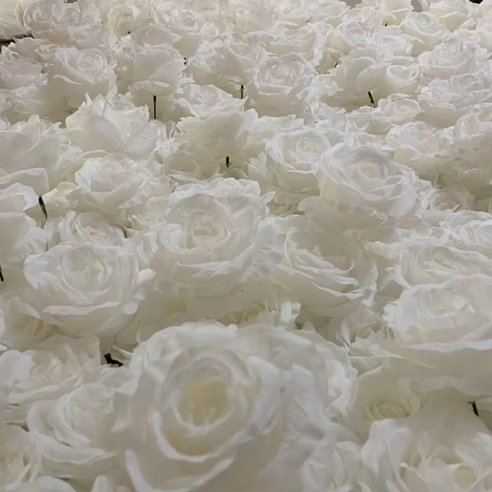 Uflower 3D White Rose Cloth Cu - đánh giá và giá Wedding Backdrop Curtain