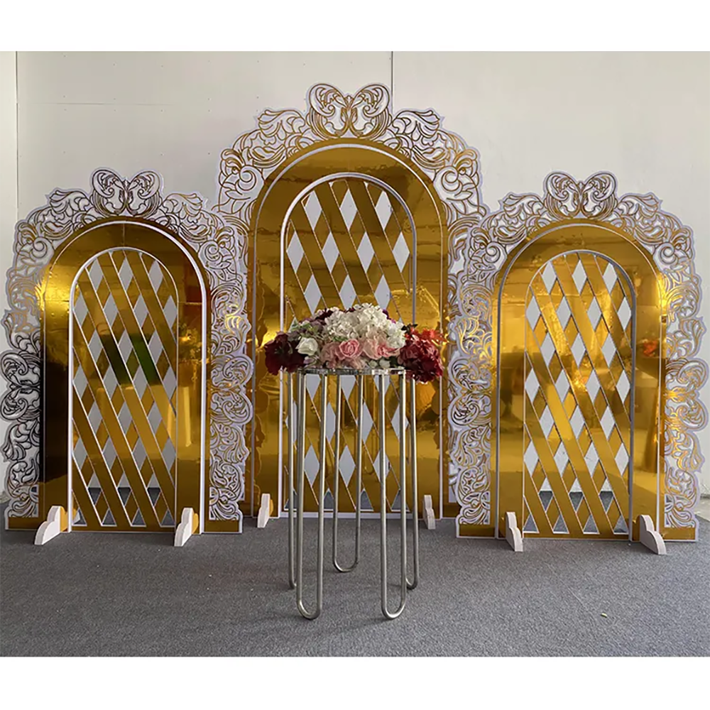 Hot Sale Gold Trim Flower Acry - đánh giá và giá Supplier Wedding