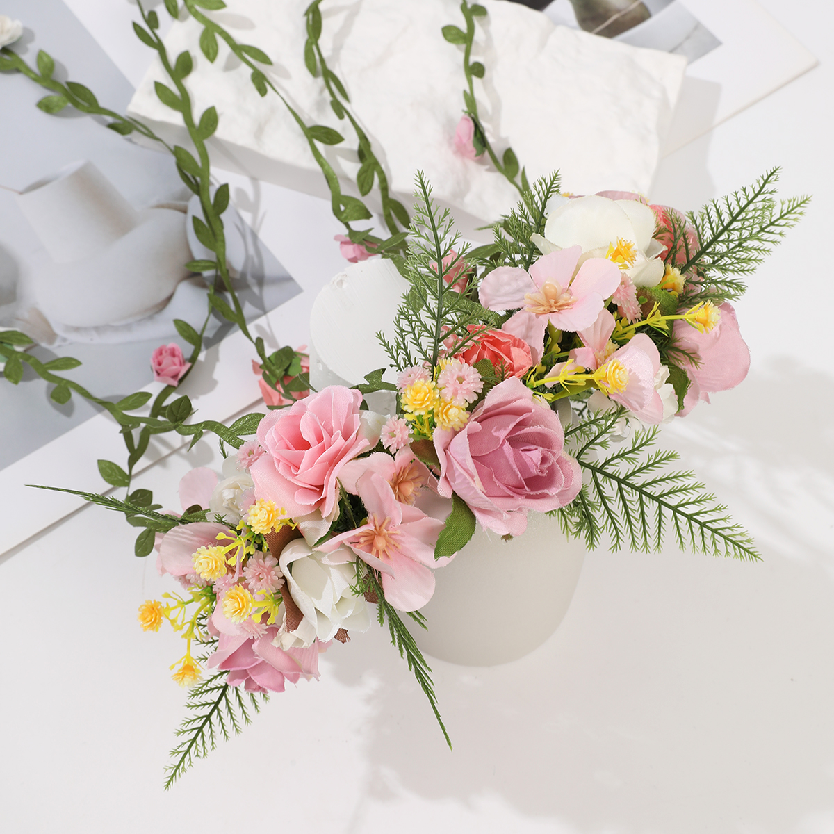 1pc Bohemian Rattan Flower Vin - đánh giá và giá Wedding Arch Flower