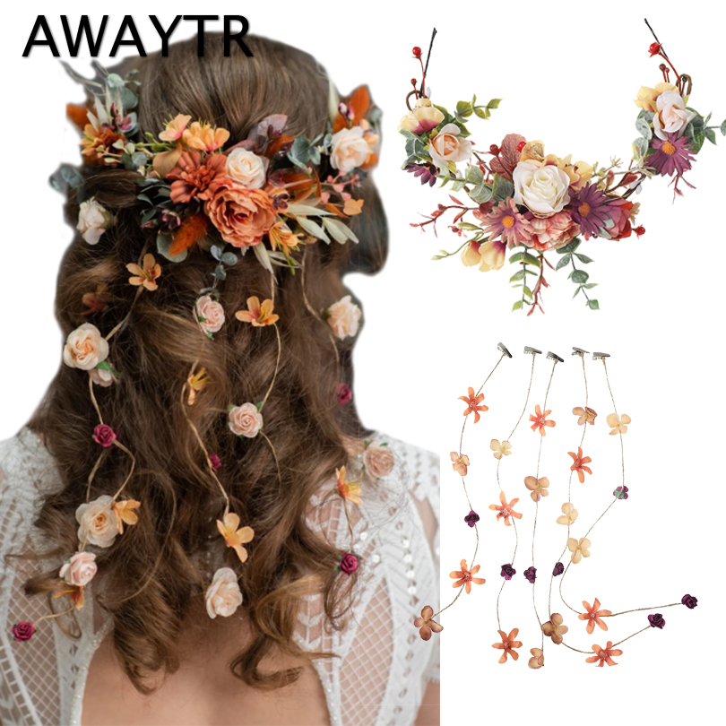 AWAYTR Bride Flower Crown Vine - đánh giá và giá Wedding Arch Flower
