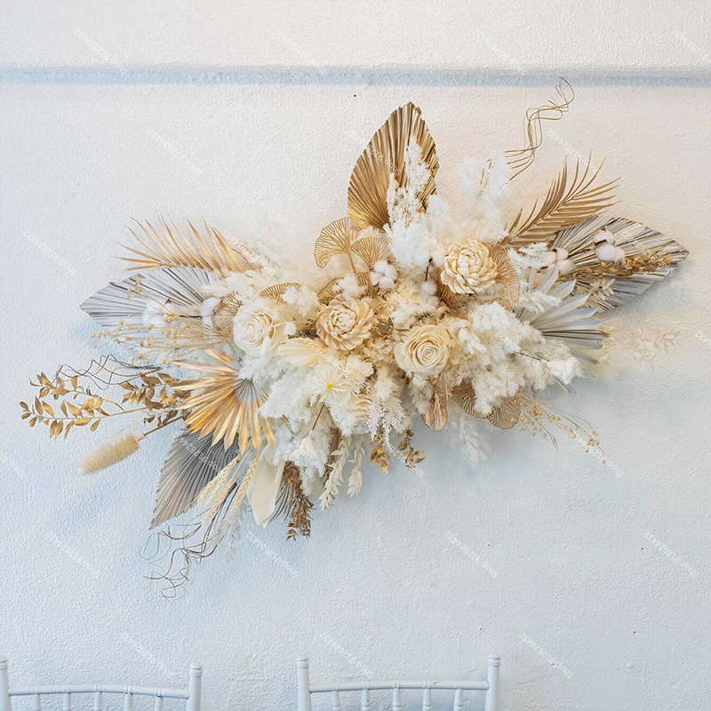 Pampas Grass Artificial Rose F - đánh giá và giá Wedding Arch Flower