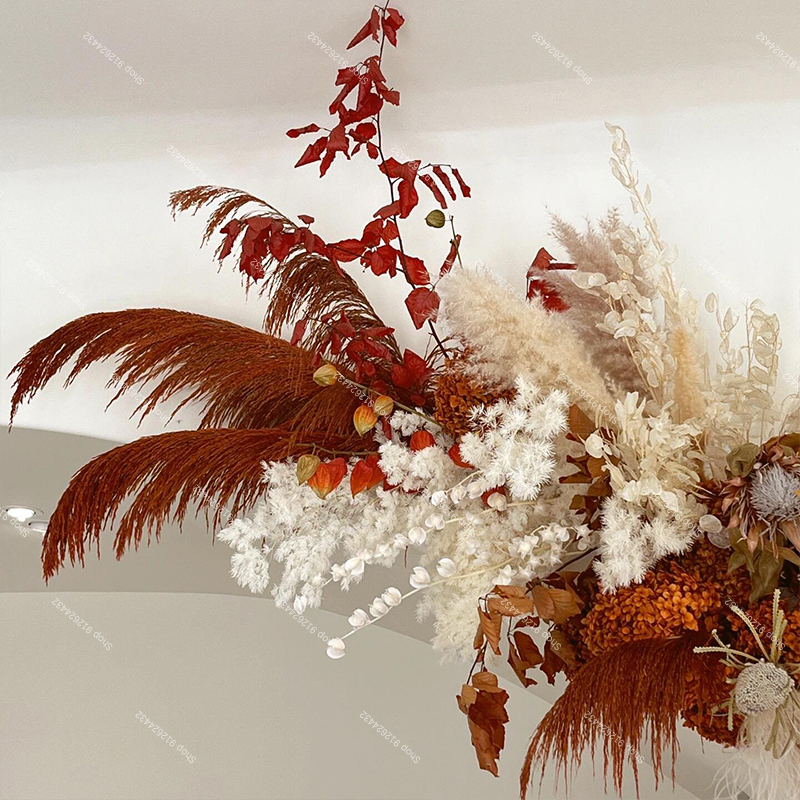 Pampas Grass Artificial Rose F - đánh giá và giá Wedding Arch Flower