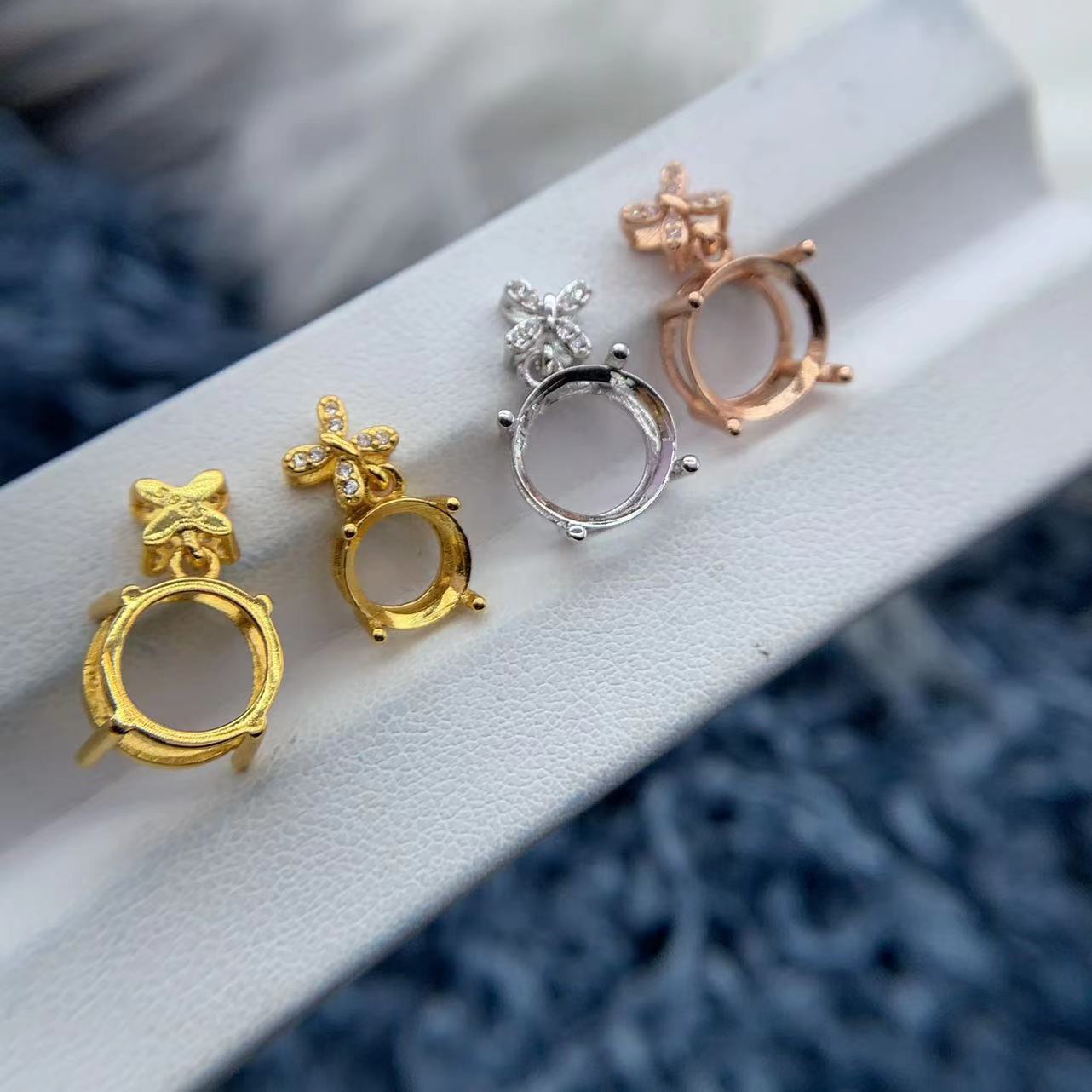 MeiBaPJ Inlay Circular Gemston - đánh giá và giá Wedding Qb