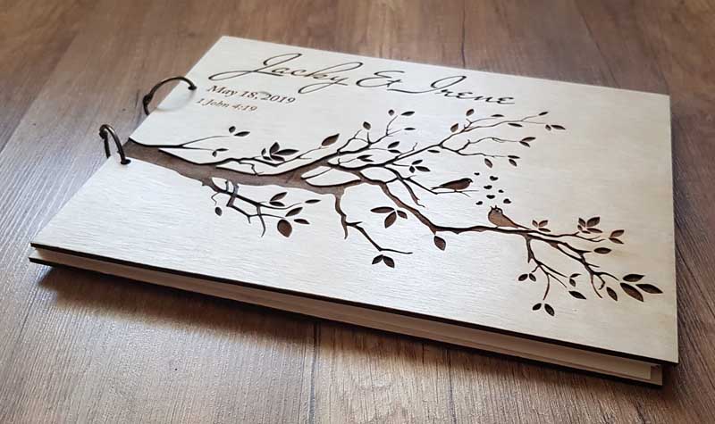 Personalized Engraved  Wooden  - đánh giá và giá Personalized Guest Book