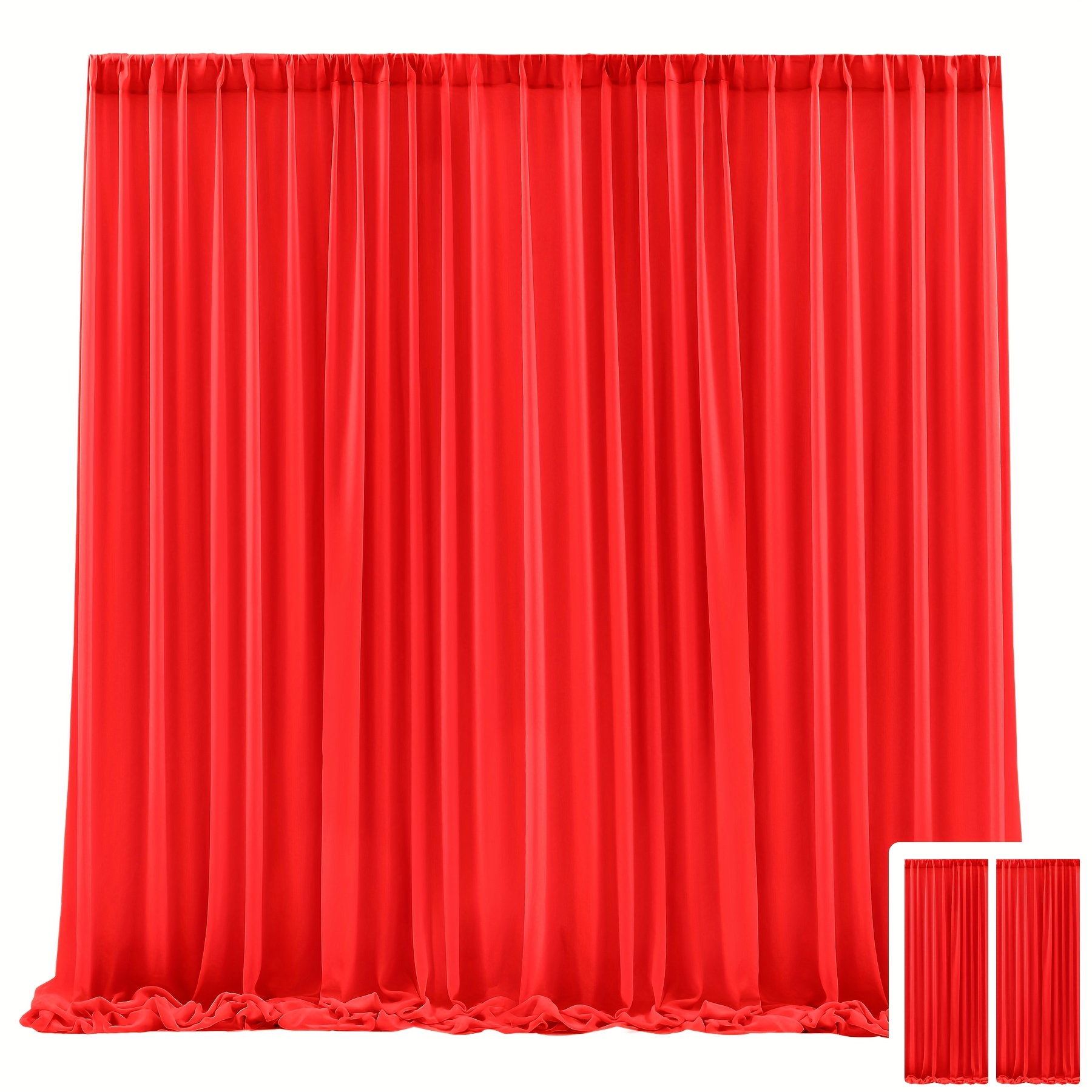 2pcs, 7.2x10ft Tulle Backdrop  - đánh giá và giá Wedding Backdrop Curtain