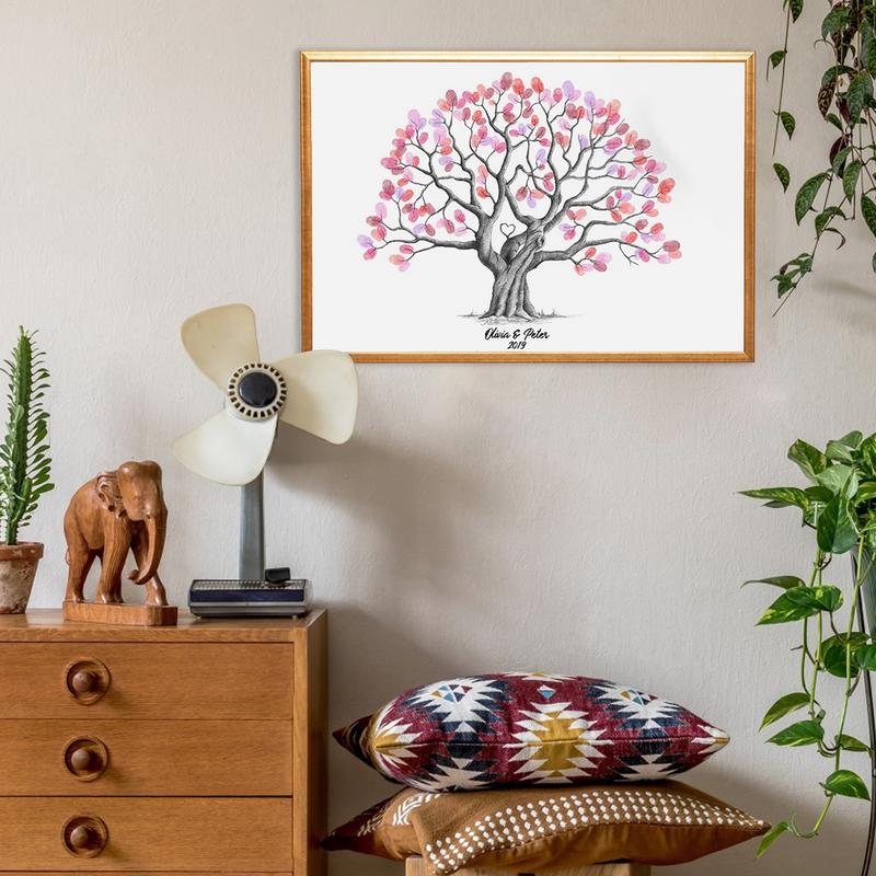 Fingerprint Tree Wedding Gradu - đánh giá và giá Personalized Guest Book