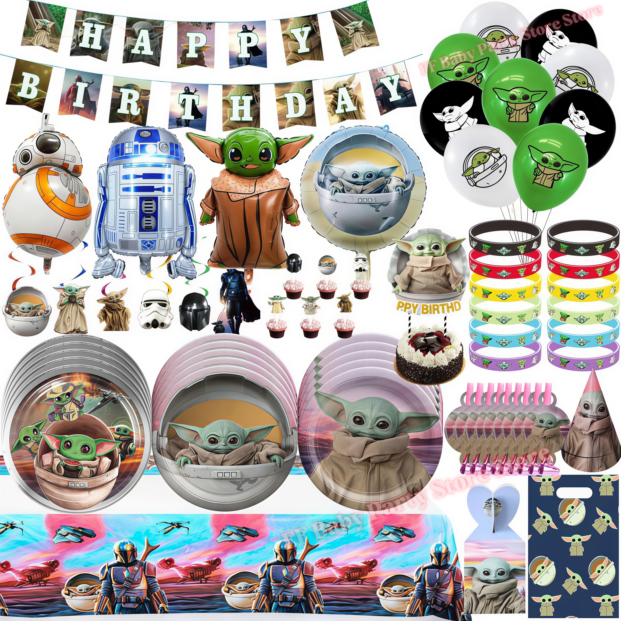 Star Waring Yoda Baby Theme Bi - đánh giá và giá Wedding Supply Warehouse