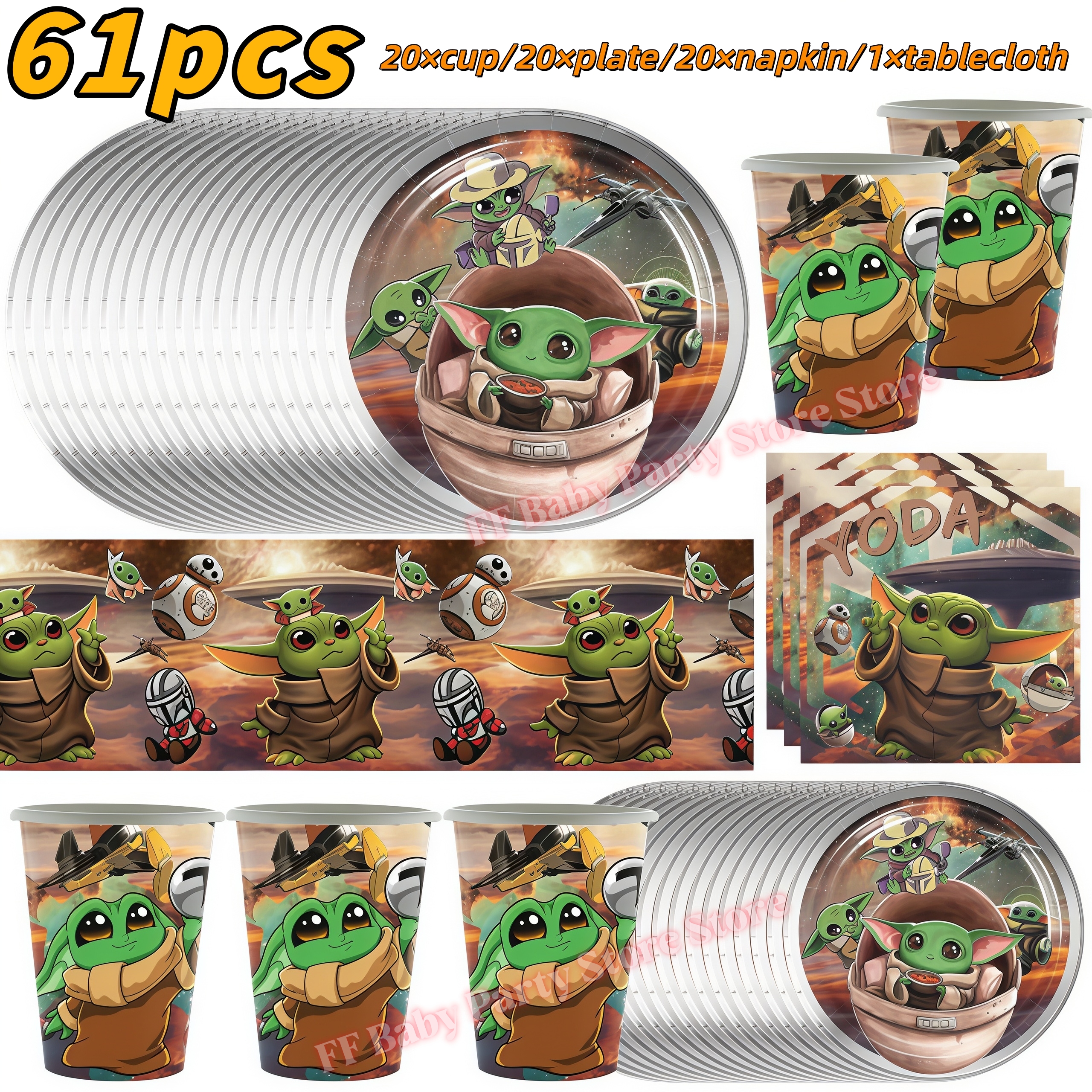 Star Waring Yoda Baby Theme Bi - đánh giá và giá Wedding Supply Warehouse