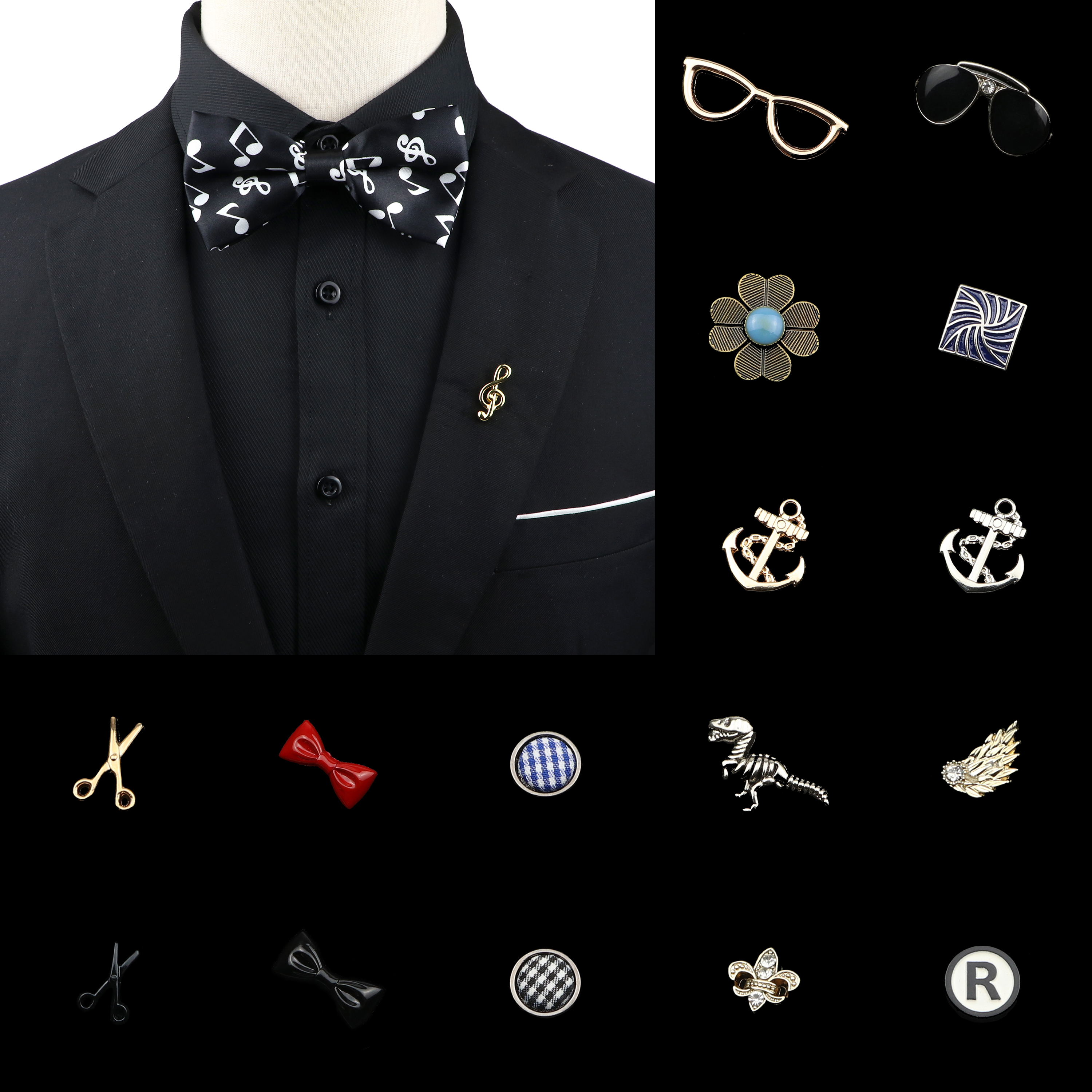 Cool Fashion Men Women Brooche - đánh giá và giá Suit Supply Wedding Party