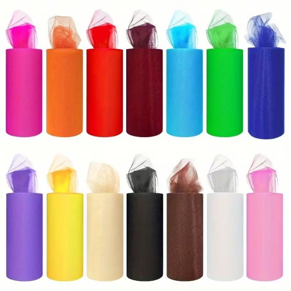 Multi-clolor Tulle Mesh Ribbon - đánh giá và giá Wedding Backdrop Curtain