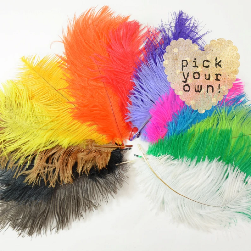 10Pcs Black Ostrich Feathers 1 - đánh giá và giá Supply Wedding Venue