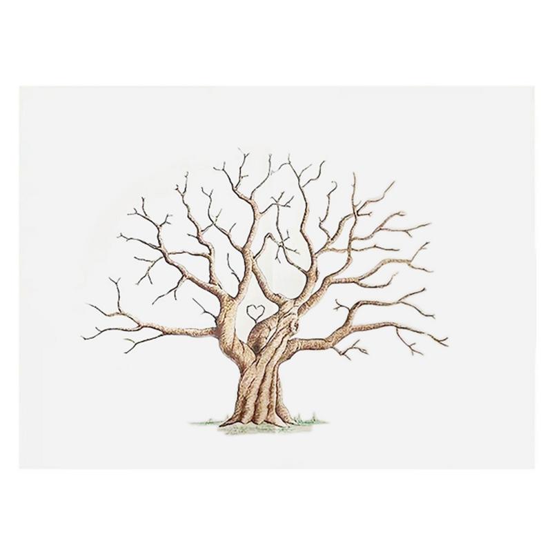 Wedding Fingerprint Tree Paint - đánh giá và giá Personalized Guest Book