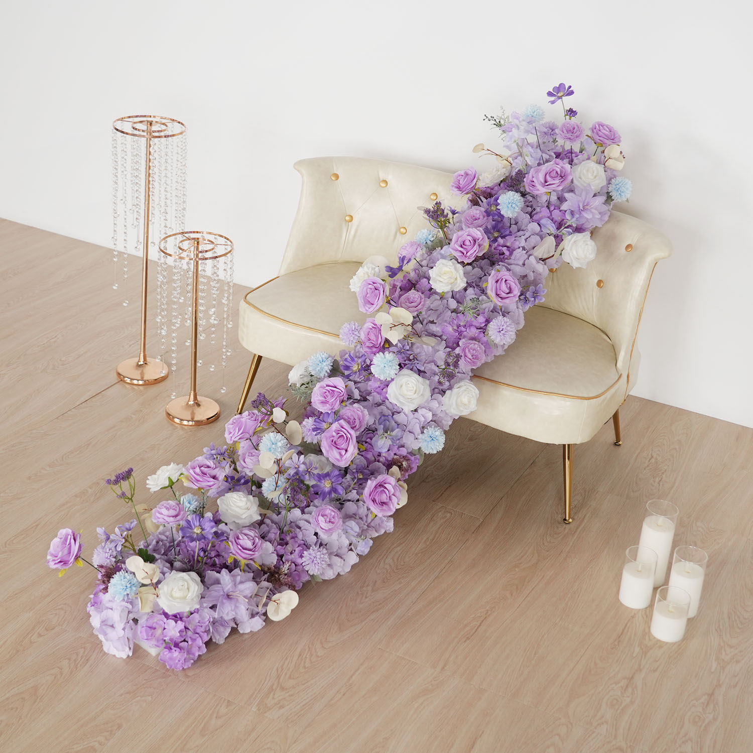Uflower Purple Artificial Flow - đánh giá và giá Wedding Arch Flower