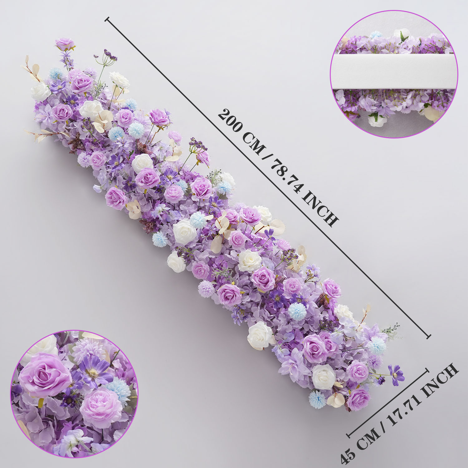 Uflower Purple Artificial Flow - đánh giá và giá Wedding Arch Flower
