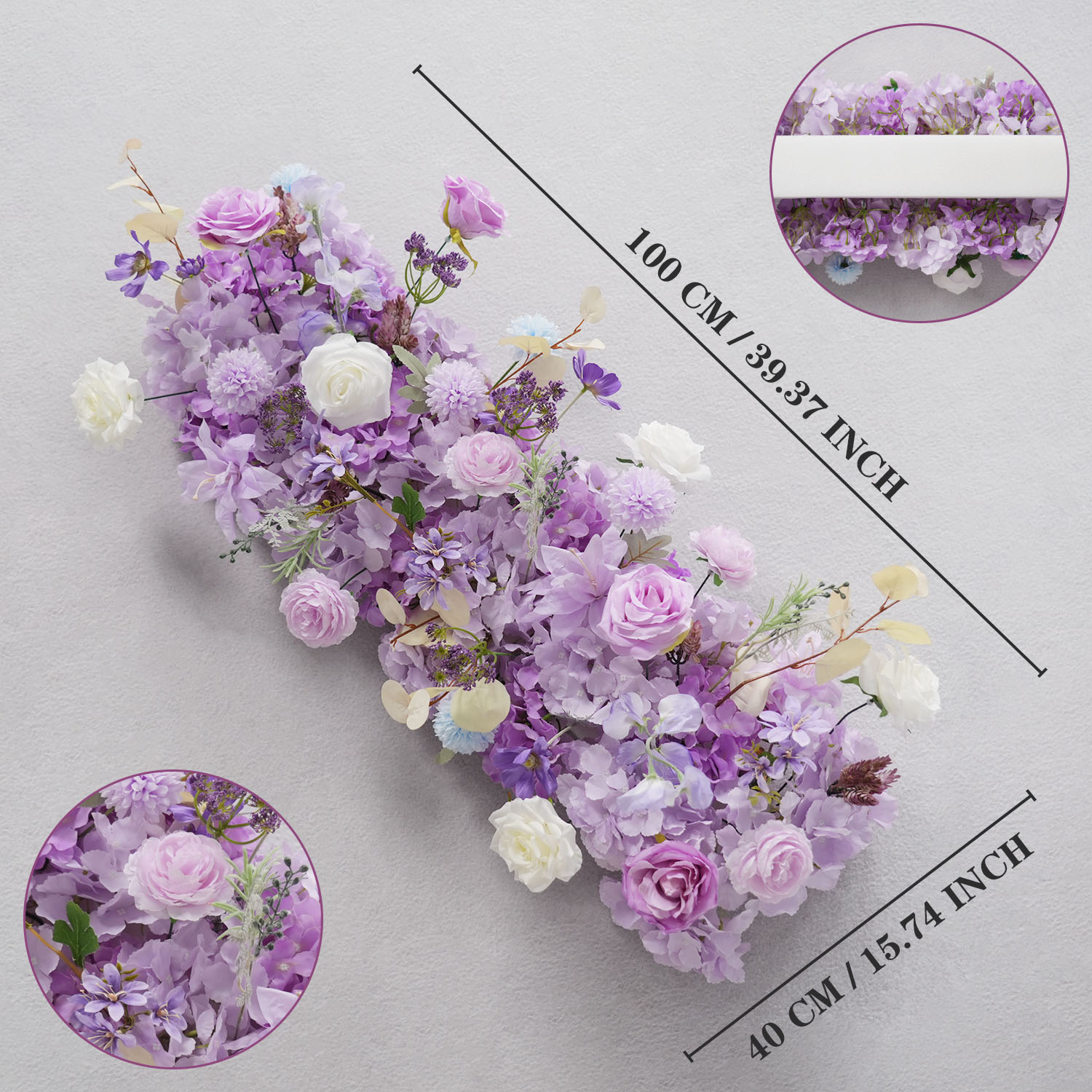 Uflower Purple Artificial Flow - đánh giá và giá Wedding Arch Flower