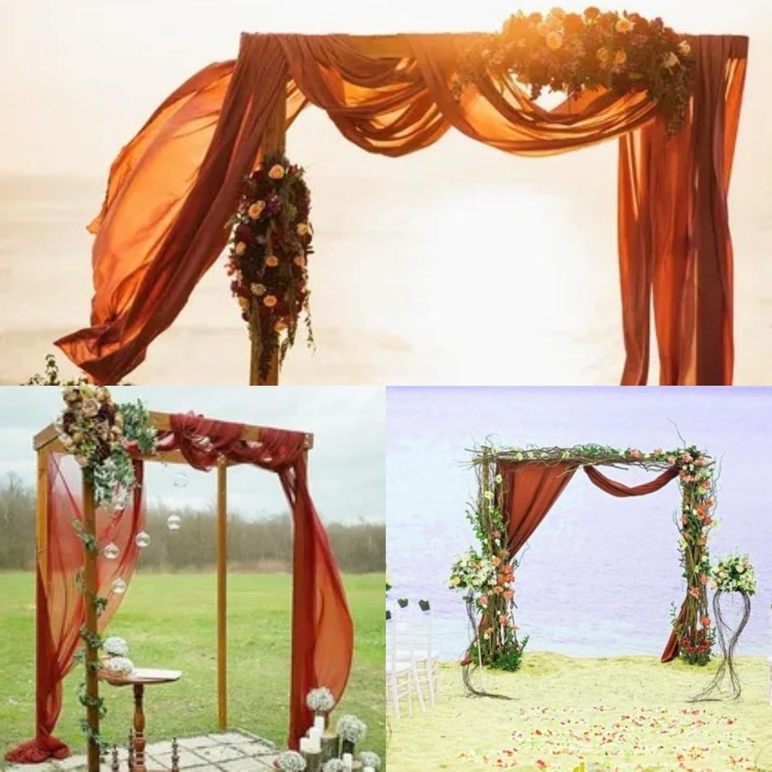 4-Panel Wedding Arch Draping F - đánh giá và giá Wedding Backdrop Curtain
