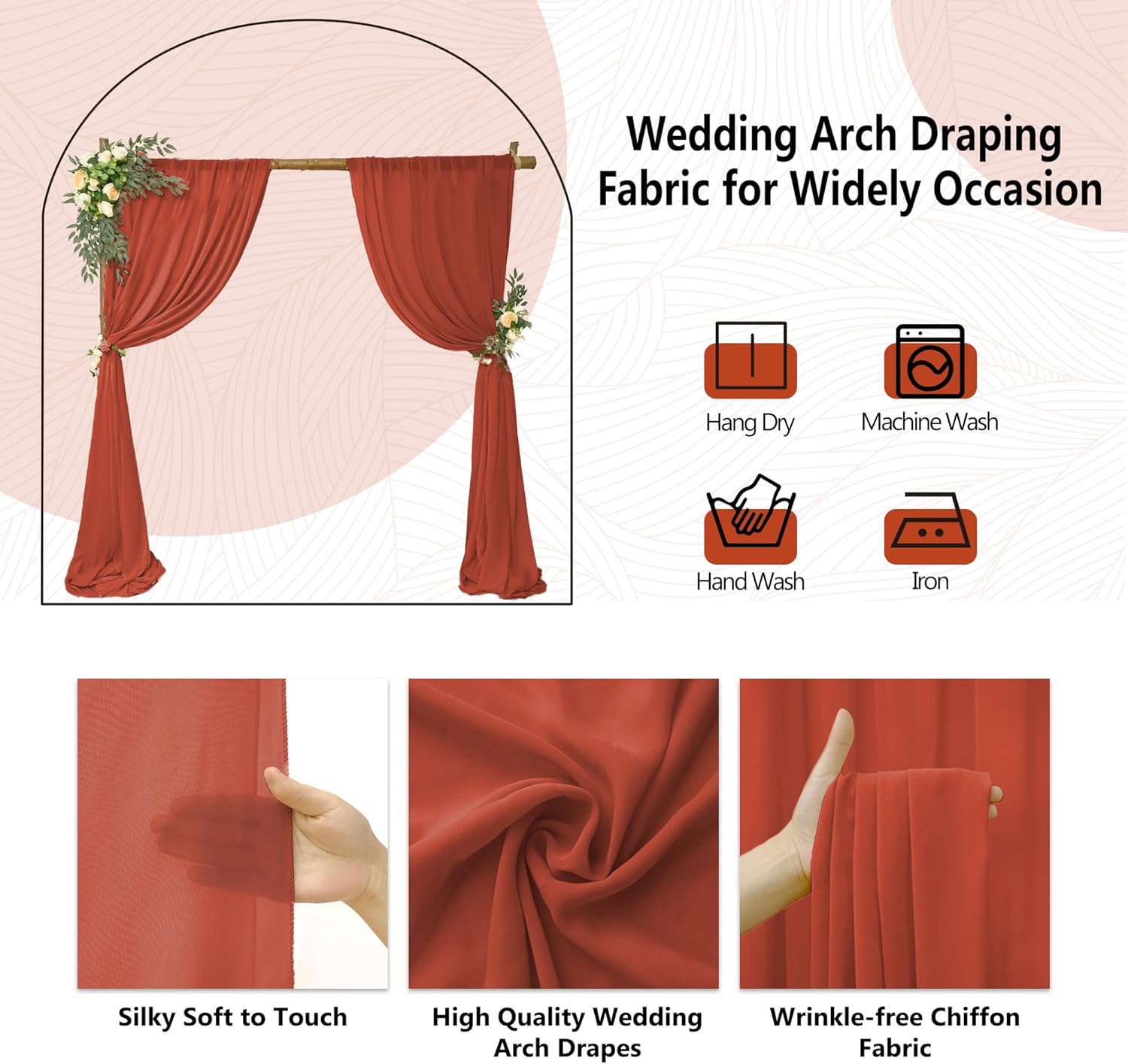 4-Panel Wedding Arch Draping F - đánh giá và giá Wedding Backdrop Curtain
