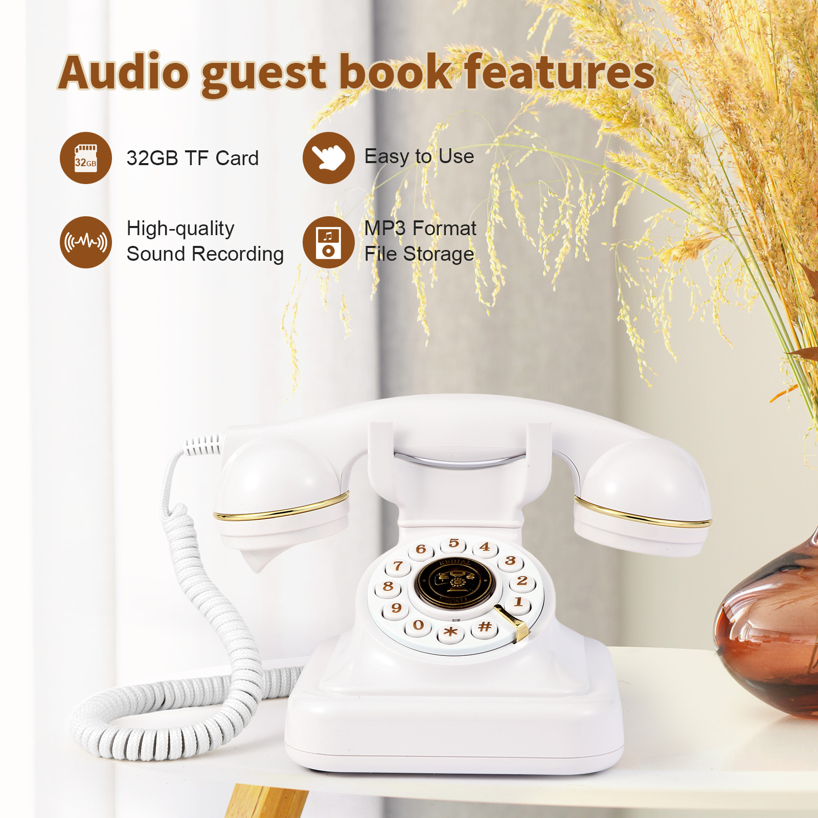 Audio message book phone weddi - đánh giá và giá Personalized Guest Book