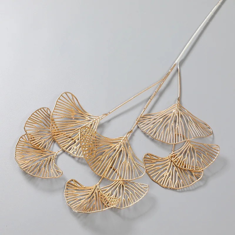 5PC Artificial Gold Ginkgo Euc - đánh giá và giá Wedding Arch Flower