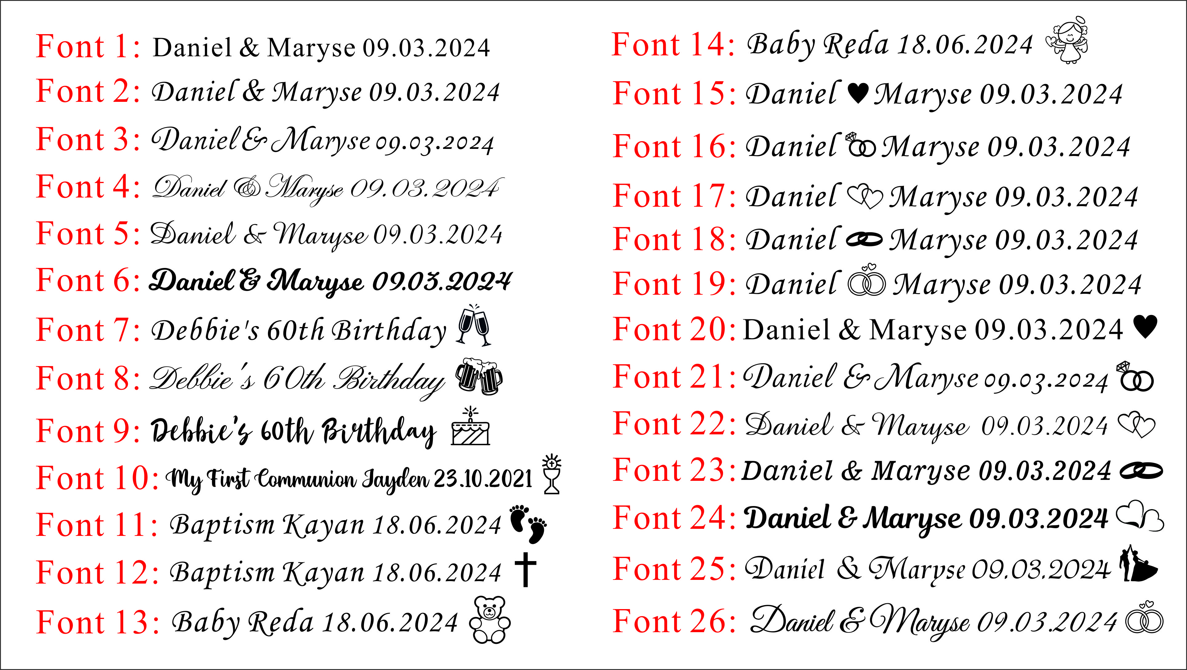30/50/100Pcs Personalized Rust - đánh giá và giá Wedding Qb