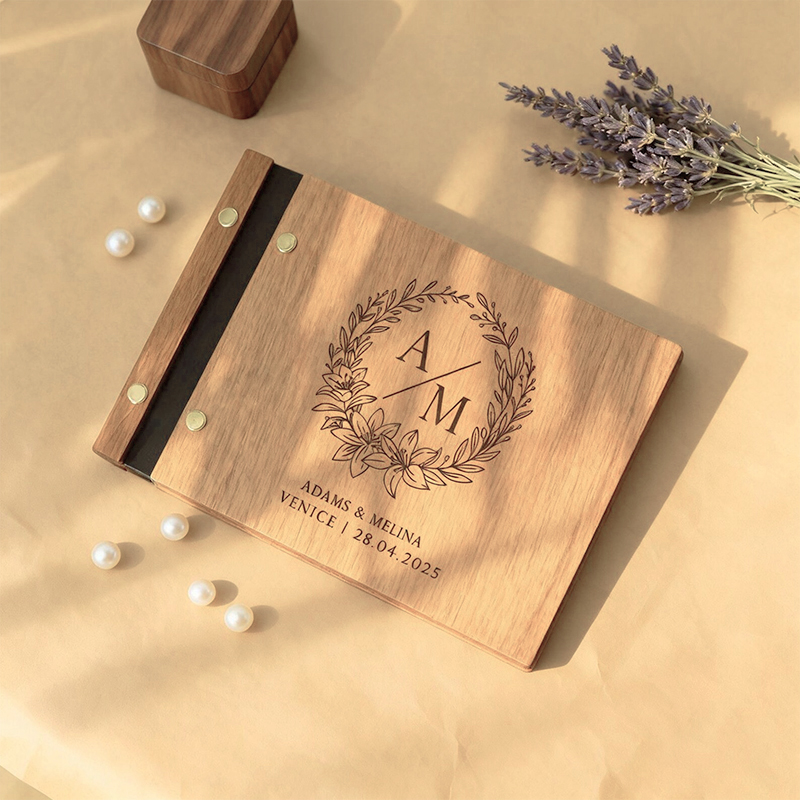 Personalized Wooden Wedding Gu - đánh giá và giá Personalized Guest Book