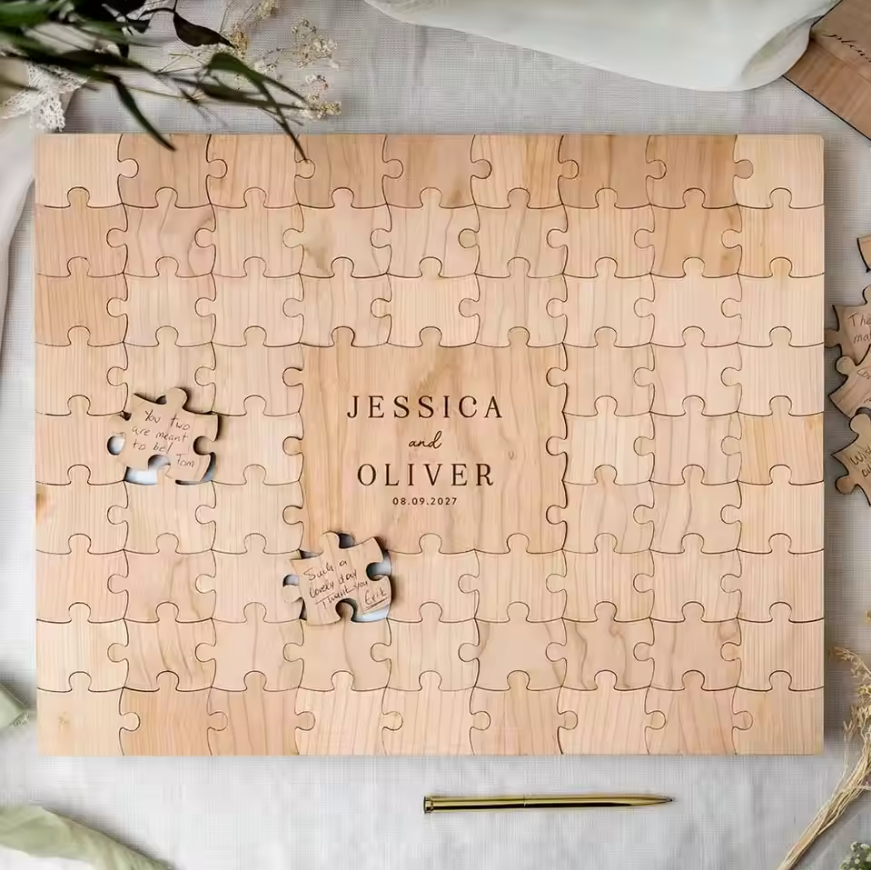 Rustic Wooden Personalized Wed - đánh giá và giá Personalized Guest Book