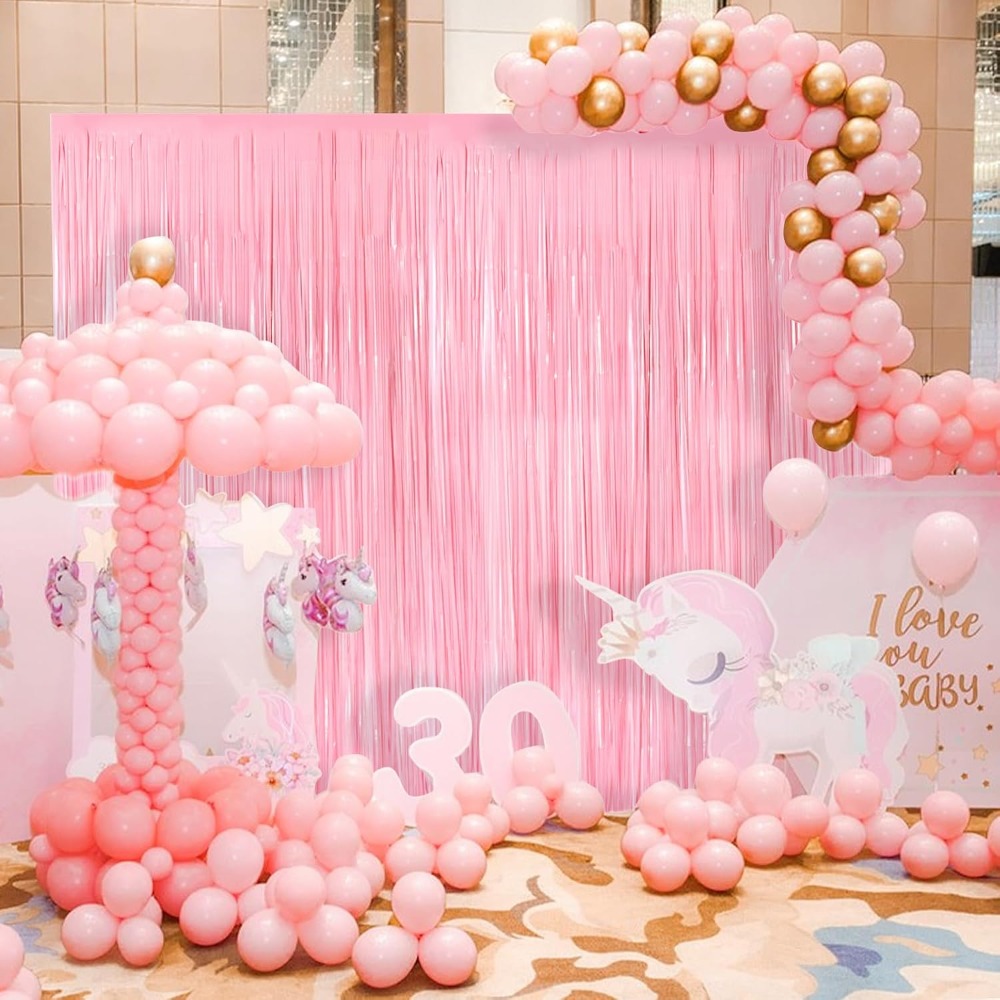 Metallic Tinsel Foil Fringe Cu - đánh giá và giá Wedding Backdrop Curtain