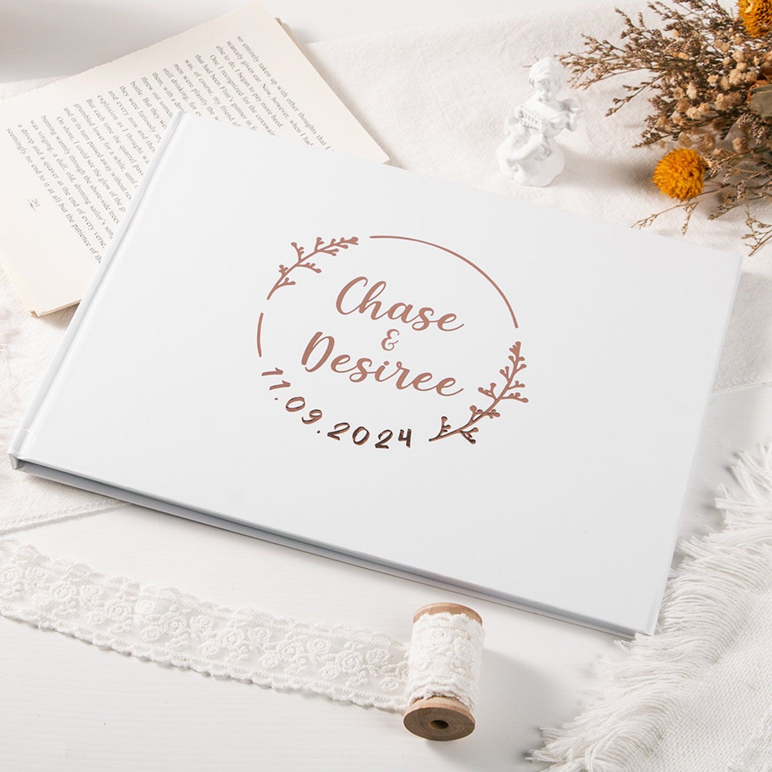 Custom Wedding Guestbook Perso - đánh giá và giá Personalized Guest Book